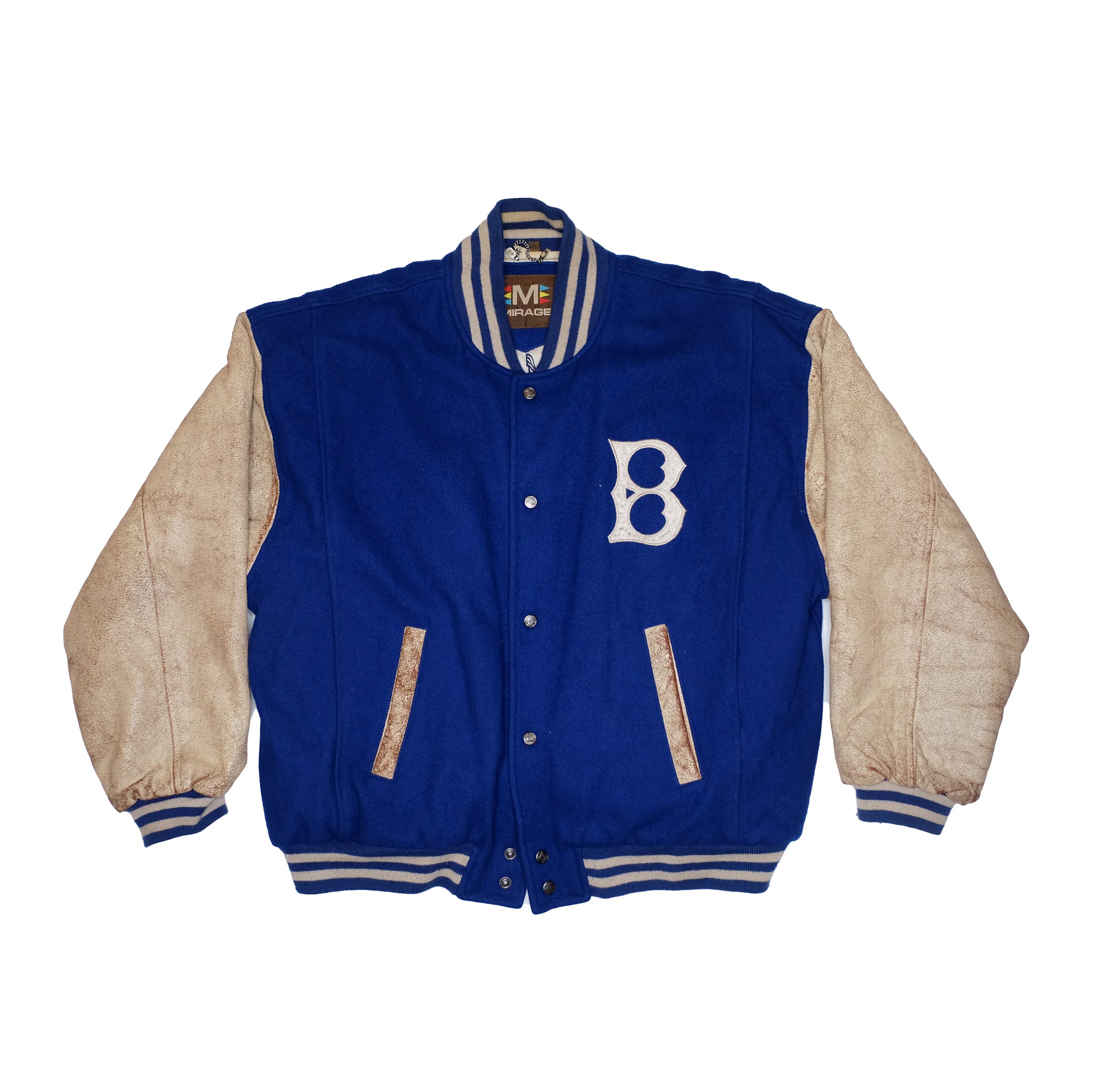Letterman Blue and White Brooklyn Dodgers Varsity Jacket - HJacket